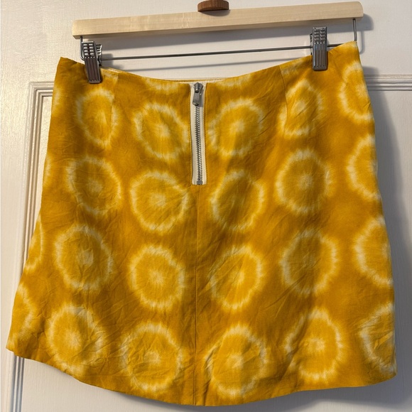 Banana Republic Yellow Patterned Mini Skirt - Picture 5 of 5